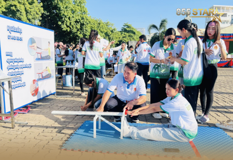 «ទិវាអាស៊ាន​ហាត់ប្រាណដើម្បីសុខភាព»​ បំផុស​គំនិត​មហាជន និង​សិស្សានុសិស្ស​ឲ្យ​លេង​កីឡា​