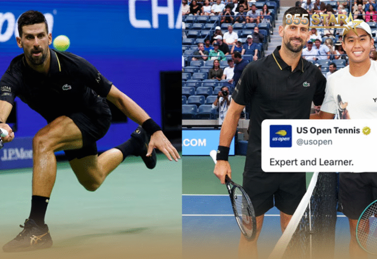 US Open: បុរសស៊ែប៊ី Djokovic ផ្តល់មេរៀនមួយទៅកីឡាករវ័យក្មេង Learner Tien ជាដំណើរស្វែងរកកំណត់ត្រាពានទី២៥