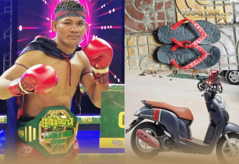 ចោរនេះ​ឌឺណាស់! លួច​ម៉ូតូអ្នក​ប្រដាល់​​ ឡុង​ ប៉េងលឿន​ ហើយ​ទុក​ស្បែកជើង​ឲ្យ​មួយ​គូ​ទៀត​