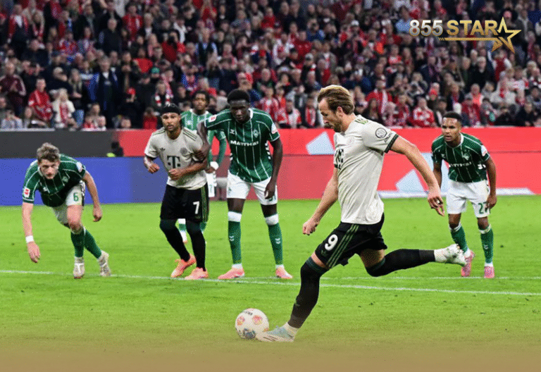 Kane រកបាន 100គ្រាប់ហើយសម្រាប់ Bayern ក្រោយស៊ុតចូលពីរគ្រាប់ក្នុងជ័យជម្នះ 4-0 លើ Werder Bremen