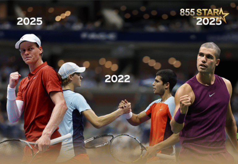 US Open កាន់ជក់ចិត្ត Jannik នឹងគូសងសឹង Alcaraz ជួបគ្នាវគ្គផ្តាច់ព្រ័ត្រ 2025