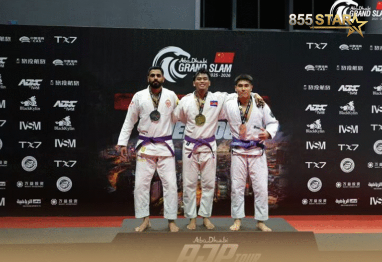 កីឡាជឺជីតស៊ូ​កម្ពុជា​ ឈ្នះ​មេដាយ​មាស ២ ប្រាក់​ ១ ពី​ការ​ប្រកួត Grand Slam កម្រិត​ពិភព​លោក​នៅ​ចិន