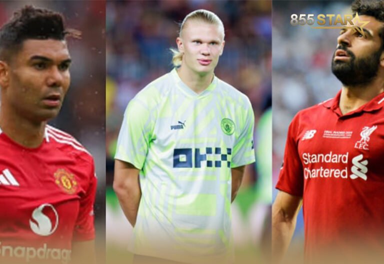 ប្រាក់ឈ្នួលថ្លៃជាងគេនៅ EPL៖ Haaland ៧០ម៉ឺនដុល្លារមួយអាទិត្យ តាមពីក្រោយដោយ Salah, Casemiro…
