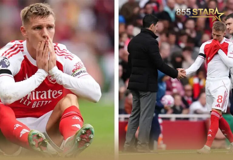 កីឡាករ Odegaard ប្រធានក្រុម Arsenal នឹងត្រូវអវត្តមានជាច្រើនសប្តាហ៍ដោយសាររបួស