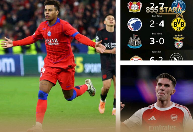 ស៊ុតបញ្ចូលទីគ្នាដូចព្យុះចំនួន 43 គ្រាប់ ក្នុងការប្រកួតបាល់ទាត់ Champions League កាលពីថ្ងៃអង្គារ