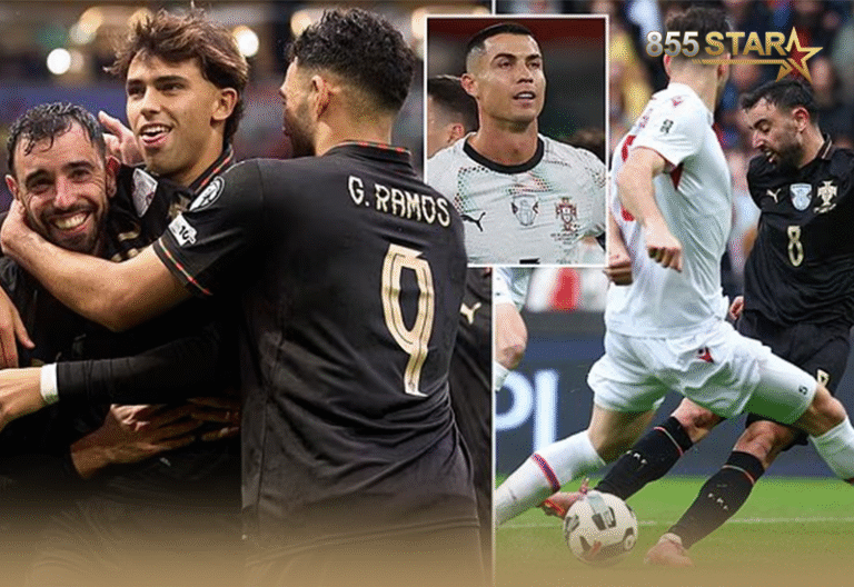 ព័រទុយហ្គាល់កក់សំបុត្រទៅលេង World Cup បន្ទាប់ពីឈ្នះអាមេនី 9-1ដោយគ្មានវត្តមានRonaldo