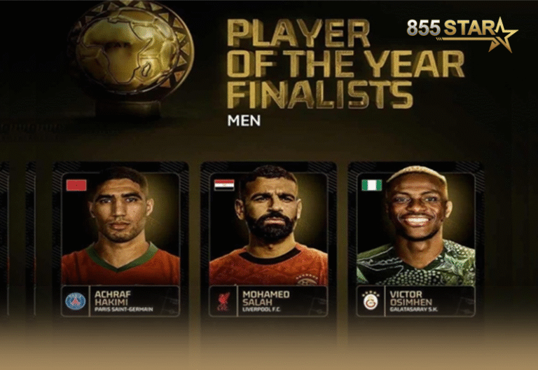 Hakimi, Salah និង Osimhen ជាប់ឈ្មោះក្នុងបញ្ជីចុងក្រោយក្នុងពានរង្វាន់កីឡាករឆ្នើមរបស់អាហ្វ្រិក