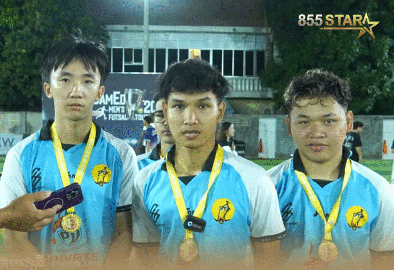 កីឡាករ​ សៀម សៀហួ ទីបំផុត​ការ​ខំប្រឹង​របស់​ក្រុម​ទាំង​មូល​បាន​សម្រេច​ដូច​ក្ដី​បំណង​ហើយ​