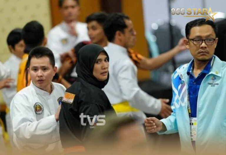 ក្រុមបញ្ចសីលាម៉ាឡេស៊ី វាយអាជ្ញាកណ្តាលដែលកាន់ជើងម្ចាស់ផ្ទះថៃ ក្នុងស៊ីហ្គេម