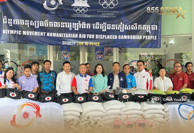 IOC និង OCA ផ្តល់ជំនួសមនុស្សធម៌អូឡាំពិកជួយជនភៀសសឹកកម្ពុជា